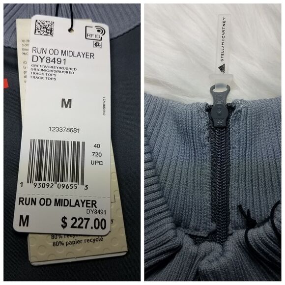 NWT|Adidas x Stella McCartney Run Outdoor Midlayer Long Sleeve Top, MEDI… - Picture 13 of 14